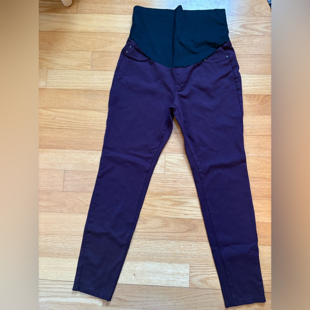 Liverpool Purple Maternity Stretch Pants